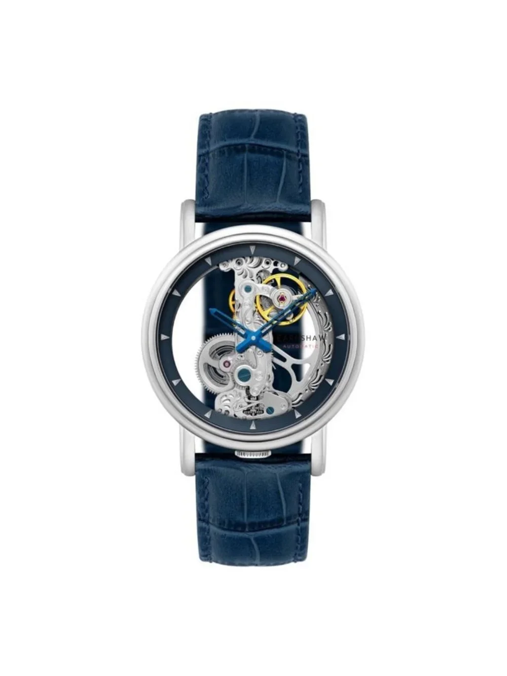 NWT Thomas Earnshaw Fowler Bridge Blue Dial Men's Watch